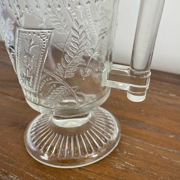 Vintage Glass Good Luck Creamer American Patterned Glass - Picture 7 of 10